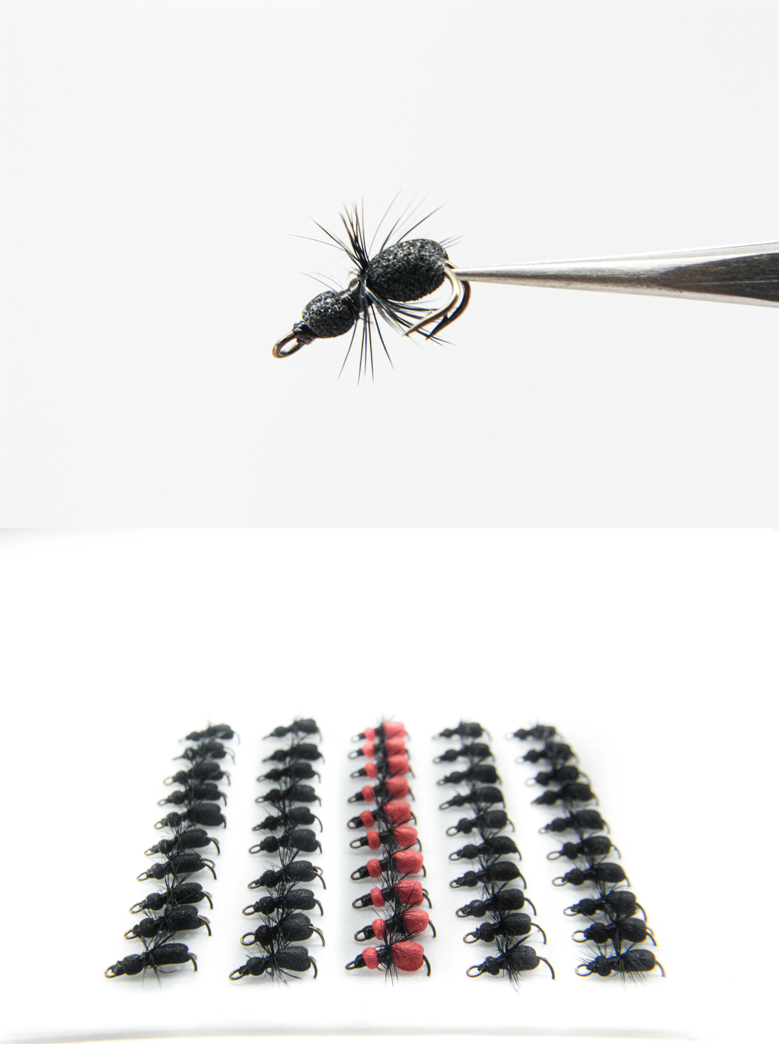Вязание мушки Мушка из пенки Оса (Foam Wasp Fly)